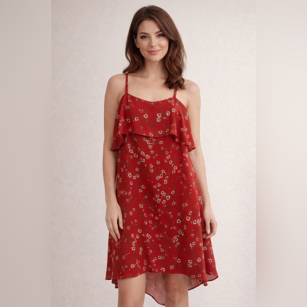 Alice + Olivia Red Dress with Daisies